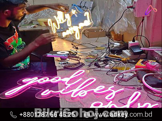 Custom Neon Signs & Lights Advertising in Dhaka BD